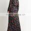 Top fashion simple loose Bohemia long sleeve maxi dress