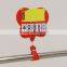 Portable cute advertising sign holder with clips