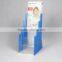 Blue Acrylic 4-tiered Pamphlet Brochure Stand
