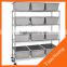 Adjustable wire knock down pantry shelving