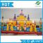 Popular 0.55mm PVC cheap commercial inflatable amusement park with slide, kids inflatanble cartoon amusement theme park for sale
