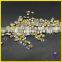Cheap white color glass rhinestone point back for alphabet letter