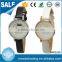 Fashion women dress slim stone case leather strap ladies wrist watch
