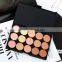 2 types of optional 15 color concealer palette makeup for hide blemish natural face