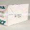 Twisted rope scarf paper packaging bags with custom 100% recycable paper white craft paper bags for kids shoes