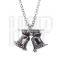 necklace 2016 fashion zinc alloy antique silver Christmas bell pendant