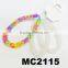 fashion assorted colored silicone rubber bracelet magnetic