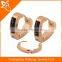 ER05229 surgical steel heart shape zircon earring hoops
