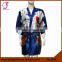 2602 Short Design Girl Pattern Women Kimono Robe Silk