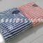 100% COTTON yarn-dyed woven stripes adult poncho towel stripes robe towel