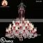 Baccarat Style Red Crystal Chandelier for Interior Decoration