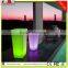 Hot sell LED flower vase/led plastic vase/led illuminate flower vase