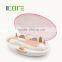 Professional manicure pedicure set with 6 attachments for buffing/