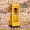 Vintage Wooden Telephone Box Coin Can Decoration