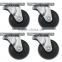 Reliable Hardware Company Casters Swivel Top Plate 2-Inch Wheel Diameter Zinc, Set of 4 flight case hardware caster