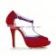 Factory Sale OEM Quality red flat wedding shoes for sale