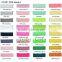Variety 102Colors Custom printed Stretch Foldover FOE Elastics for Hair Bands