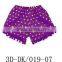 New Hot Sell!! Baby Hot Stamping Gold Point Shorts Hot Stamping Big Bowknot Hair Band Combination Shorts