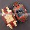 Mixed color Wristwatch Wooden Water Resistant Wooden WristWatch Women Men Wristwatch Wooden