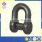 Marine D Type Black End Shackle