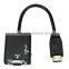 720P 1080i 1080P HDMI Male to VGA TV AV HDTV Converter Adapter With Audio Cable
