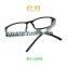 2015 Plastics blue half frame spring hinge Reading glasses