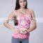 Trendy Fashion Wear Lovely Full Printed Women Sports Wear Workout Tank Top