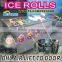 2016 Frozen yogurt fruit instant ice cream rolls machine with real fruits in Thailand