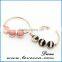 High Quality+In stock+Small MOQ Gold plating pearl charm bracelet
