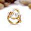 gold plated bronze finger ring designs for girls