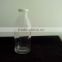 Square 1 liter glass milk bottle lock with plastic white lid in high quality