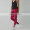 Oem service fashion design sports wear 88% polyester 12% spandex yoga pants wholesale