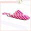 2015 High Quality wholesale fashion Velvet EVA Closed Toe slipper for hotel women slipper