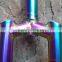 Titanium MTB Bike Front Fork With Rainbow Color Mountain Bike Front Fork Titanium Rainbow Color Mtb Front Fork