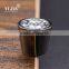 5/6 inch barrel shape clear crystal knob with zinc base
