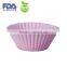 Eco-friendly heat-resistant mini round shape silicone muffin cups