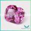 Продажа грубых рубиновых корундовых камней из Вучжоу. 3# рубиновый корундовый камень в форме подушки розового цвета.