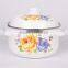 Red Polka Dots Decal Printed Cooking Pots Enamel Casseroles