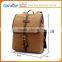 China manufacture high qualtiy fashion beige canvas backpack