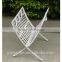 POWERLON Vintage antique white brush black metal magazine rack wrought iron home furniture