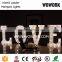 galvanized wedding letter