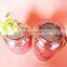silver plating votive glass candle holder with hemp rope