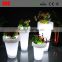 Lighting up decoration LED flower pot for home and outdoor
