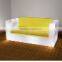 Large Size Lighting Plastic LED Home Decorative Furniture LED Sofa/chair With Double Seats