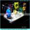 Large capacity and comfort clear acrylic hamster container