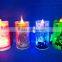 Plastic LED Battery Operated Printing Christmas Candle Decoration
