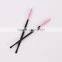 Colorful top quality factory price pp handle silicone head material eyelash brush