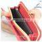 2015 new style fashion cheap leather ladies moon wallets