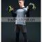 Custom spandex plain men dry gym sets compression shirt fitness tights sportswear for men