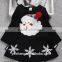 2017 new christmas constume latest dress design embroidery Santa Claus snowflakes thicker version of the baby kids girl dress